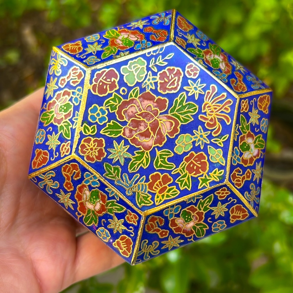 Colorful Floral Decorative Box - Picture 1 of 17